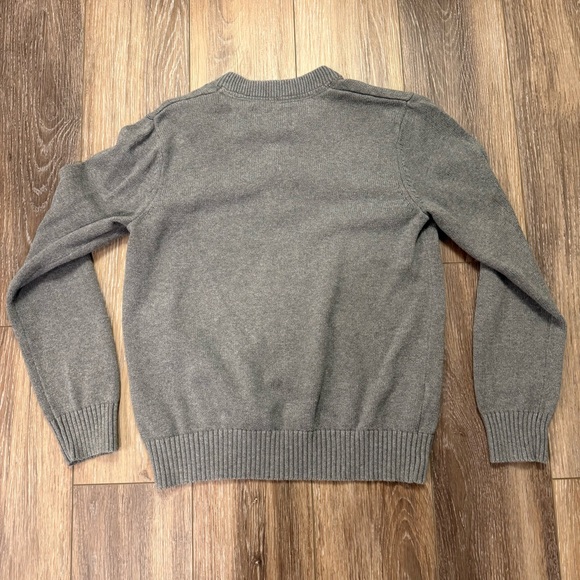 Eddie Bauer Men’s Gray Pullover Sweater SZ  M 100% Combed Cotton Preppy - Picture 7 of 8